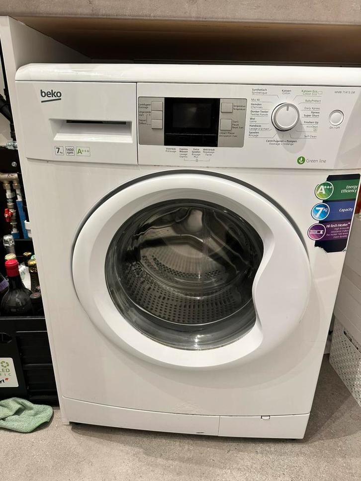BEKO wasmachine WMB71413LM, Elektronische apparatuur, Wasmachines, Gebruikt, 1200 tot 1600 toeren, Ophalen