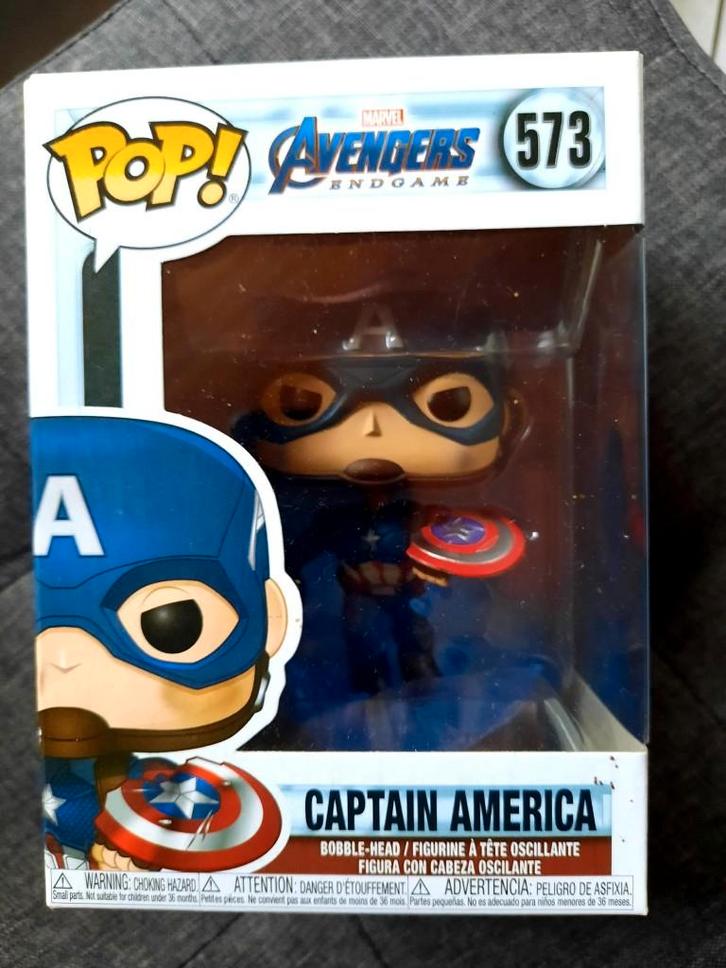 Funko Pop! Captain America 573, Collections, Jouets miniatures, Comme neuf, Enlèvement