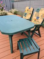 Tuinset Hartmann met stoelen en voetbankjes, Tuin en Terras, Ophalen, Gebruikt, Tuinset