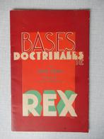 Rex -Degrelle : Bases doctrinales de REX ( rare ), Collections, Objets militaires | Seconde Guerre mondiale, Autres, Enlèvement