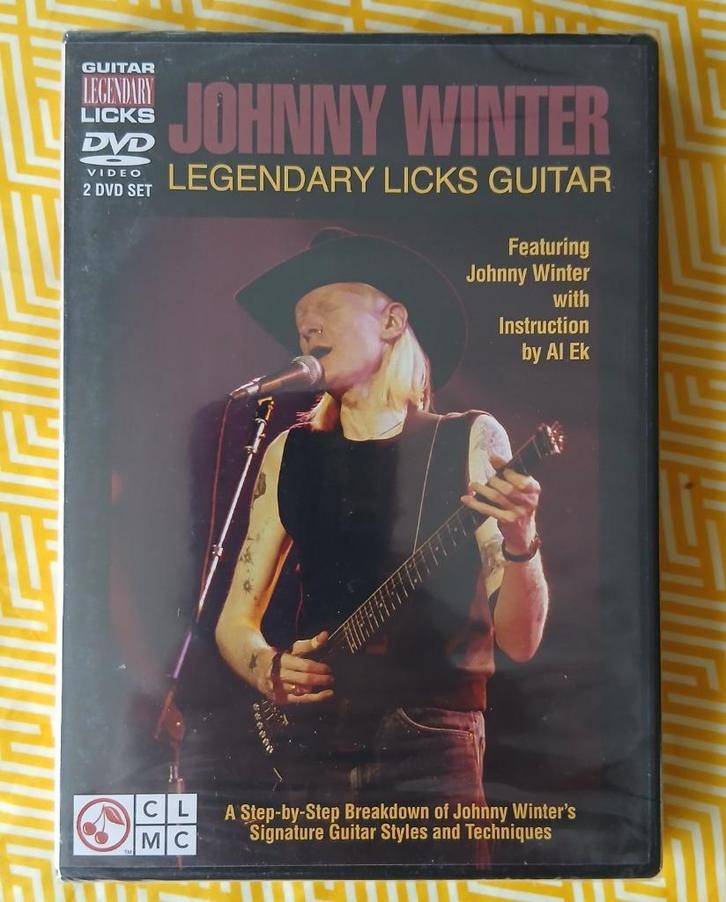 DVD Johnny Winter Legendary Guitar Licks / Gitaarles, Muziek en Instrumenten, Overige Muziek en Instrumenten, Zo goed als nieuw