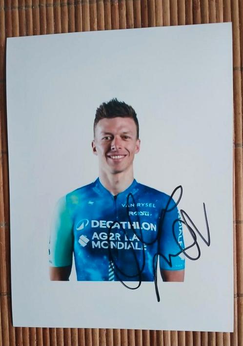 Gesigneerde foto van Oliver Naesen., Sport en Fitness, Wielrennen, Verzenden