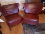 Rode retro stoelen, Rouge, Comme neuf, Deux, Enlèvement