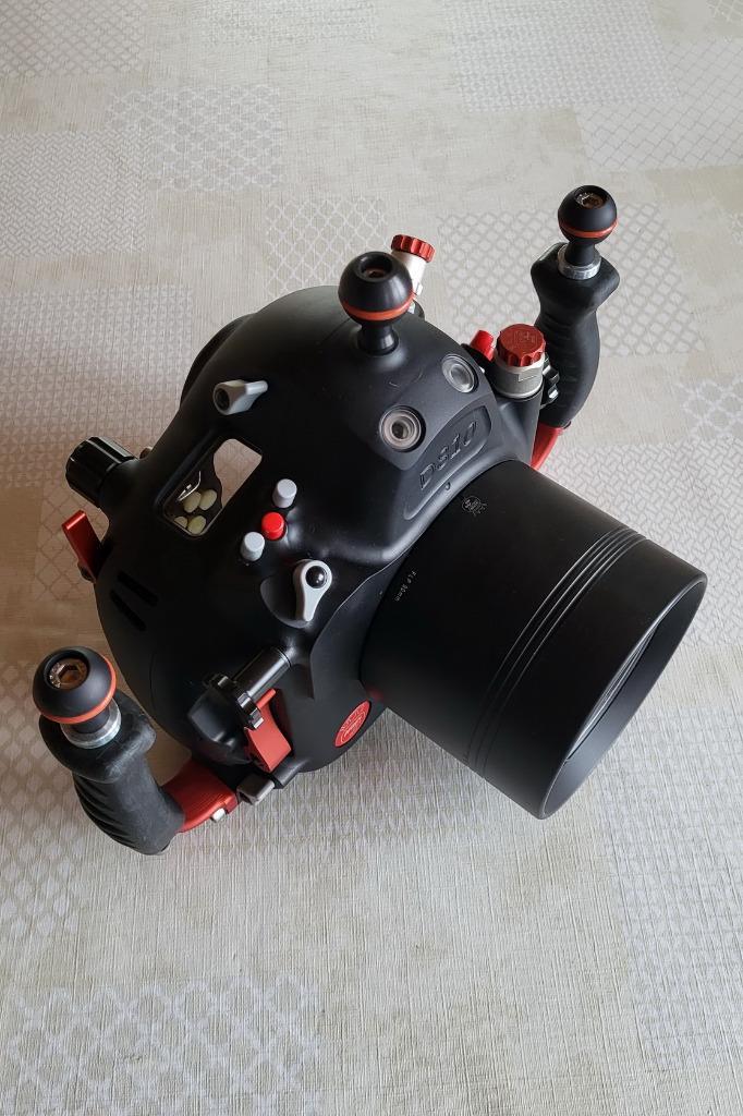HUGYFOT behuizing voor NIKON D810, Watersport en Boten, Duiken, Zo goed als nieuw, Onderwaterhuis of Camera, Ophalen of Verzenden