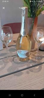 Fles champagne perrier jouet met 2 handgeschilderde glazen, Verzamelen, Ophalen, Zo goed als nieuw, Champagne