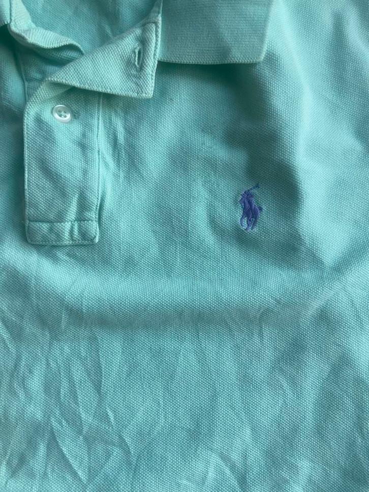 Titel: Polo Ralph Lauren mintgroene polo – maat M, Kleding | Heren, Polo's, Gedragen, Maat 48/50 (M), Paars, Ophalen