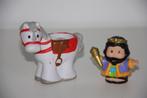 little people 2 stuks koning met paard, Kinderen en Baby's, Ophalen of Verzenden, Gebruikt, Speelset