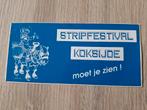 Sticker strip festival Koksijde garnaalvisser met paard, Ophalen of Verzenden, Zo goed als nieuw, Strip of Tekenfilm