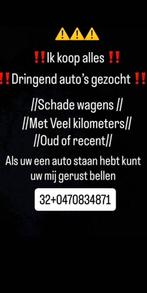 Auto’s gezocht// alles komt in aanmerking