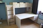 Hoogslaper met Kast en bureau in ridderstijl, Ophalen, Gebruikt, Hoogslaper