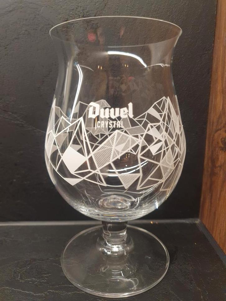 1) Verre 33 cl - Duvel Crystal -, Collections, Marques de bière, Utilisé, Verre ou Verres, Duvel, Enlèvement ou Envoi