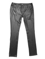 Pantalon noir slim Morgan aspect enduit Y2k - Taille M, Gedragen, Ophalen of Verzenden, Morgan, Zwart
