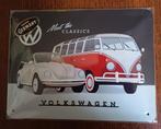 Metalen reclameborden VW Volswagen T1 T2 Bulli, Verzamelen, Ophalen of Verzenden