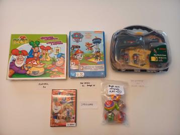 Speelgoed: paw patrol, plop, activity balls, gereedschapskof beschikbaar voor biedingen