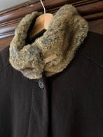 Donkerbruine mantel met faux fur van River Woods in maat 42, Kleding | Dames, Jassen | Winter, Ophalen of Verzenden, Zo goed als nieuw