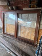 GRATIS MERANTI RAAM   DRAAI EN KIPSTAND, Doe-het-zelf en Bouw, Raamkozijnen en Schuifdeuren, Ophalen, Zo goed als nieuw