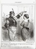 Paul Gavarni litho "Au Bal Masqué", druk Destouches, Enlèvement