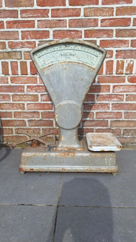 Oude weegschaal Putzeys & Mélot, Antiek en Kunst, Antiek | Gereedschap en Instrumenten, Ophalen of Verzenden