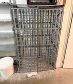 Vintage wijnrek, Ophalen, Gebruikt, Metaal, 25 flessen of meer