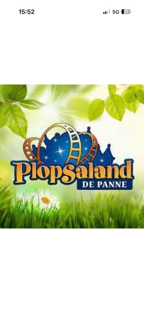 Tickets plopsaland 5 stuks, Tickets & Billets, Loisirs | Parcs d'attractions