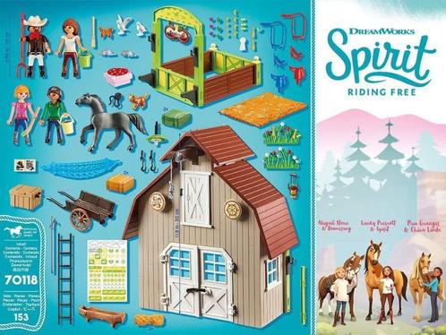 Playmobil 70118 - Spirit Stal, Kinderen en Baby's, Speelgoed | Playmobil, Zo goed als nieuw, Complete set, Ophalen of Verzenden