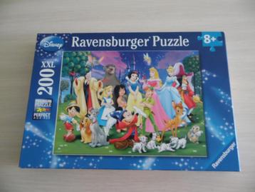 PUZZLE    PERSONNAGES    DISNEY  200 PIÈCES  XXL, Enlèvement ou Envoi, Plus de 50 pièces, Comme neuf, 6 ans ou plus