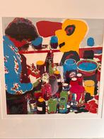 Karel Appel zeefdruk, Ophalen