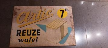 Nostalgie Blik ARTIC Reuze Wafel 7 Fr , 1959 " EXPO IJS " beschikbaar voor biedingen