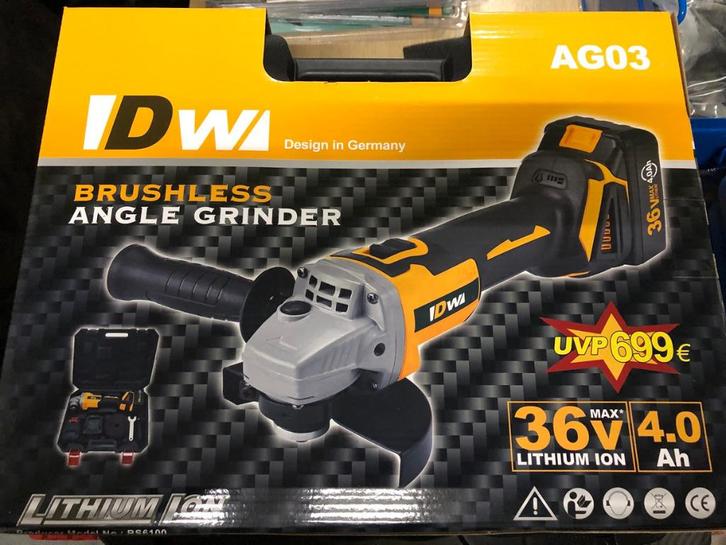 Haakseslijper 125mm - Accu 36V, 4.0Ah. NIEUW, Auto diversen, Overige Auto diversen, Ophalen of Verzenden