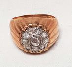 Bague rose en diamant 18 carats pour homme., Bijoux, Sacs & Beauté, Avec pierre précieuse, Or, Enlèvement ou Envoi, Bague