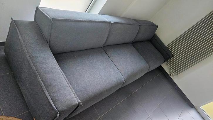 Blauwgrijze 4-zit Umix Brooklyn, Huis en Inrichting, Zetels | Zetels, Gebruikt, Stof, Ophalen