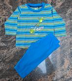 Mt 62 Woody pyama in 2 delen blauw gestreept kikkers, Kinderen en Baby's, Nacht- of Onderkleding, Ophalen of Verzenden, Zo goed als nieuw