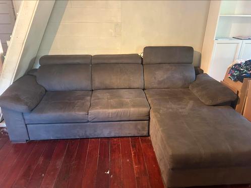Zetel grijs/blauw, Huis en Inrichting, Zetels | Complete zithoeken, Zo goed als nieuw, Ophalen