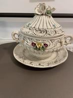 Grote vintage soepterrine met soeplepel, Enlèvement, Comme neuf