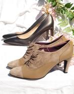 LOT beige/grijze pumps echt LEER T38, Made in Italy, Pumps, Beige, Nieuw