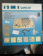 12 in 1 game set, Hobby en Vrije tijd, Gezelschapsspellen | Bordspellen, Vijf spelers of meer, Ophalen of Verzenden, Nieuw, Reisspel