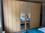 Slaapkamer: kleerkast+bed en nachtkastjes, Huis en Inrichting, Ophalen, 200 cm of meer, Met hangruimte, Zo goed als nieuw