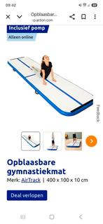 Airtrack met manuele pomp 4x1m, Sport en Fitness, Turnen, Ophalen, Zo goed als nieuw