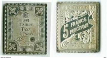 REPRODUCTIEBELASTING N24 IN STERLING ZILVER UIT 1881, Postzegels en Munten, Verzenden