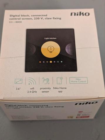 Niko digital black home automation bedieningsscherm - nieuw beschikbaar voor biedingen