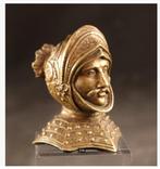 Antiek bronzen kopje van een ridder, Antiek en Kunst, Ophalen