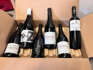 Assortiment de vins 6 bouteilles conservées en Eurocave.