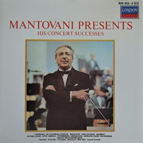 Mantovani - Concert Successes - LONDON (= DECCA), Cd's en Dvd's, Cd's | Instrumentaal, Zo goed als nieuw, Ophalen of Verzenden