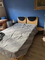 bed, Huis en Inrichting, Slaapkamer | Bedden, Ophalen, Bruin, Tweepersoons, 140 cm