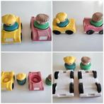 Lot 2 petites voitures+personnages Fischer-Price -1990, Enlèvement ou Envoi, Utilisé