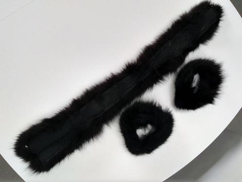 Echte pels : sjaal + 2 mouwstukjes, Kleding | Dames, Mutsen, Sjaals en Handschoenen, Gedragen, Sjaal, Ophalen of Verzenden