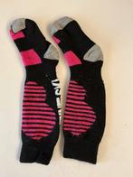 ️ Comfortabele kinderskikousen – zwart met roos (maat S) ️, Kleding | Dames, Sokken en Kousen, Sokken en Kniesokken, Zwart, Overige maten