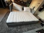 Ikea hemnes grijs day-bed + 2 malvik matrassen, Huis en Inrichting, Ophalen, Tweepersoons, 80 cm, Zetel bed, voor 1persoon of 2