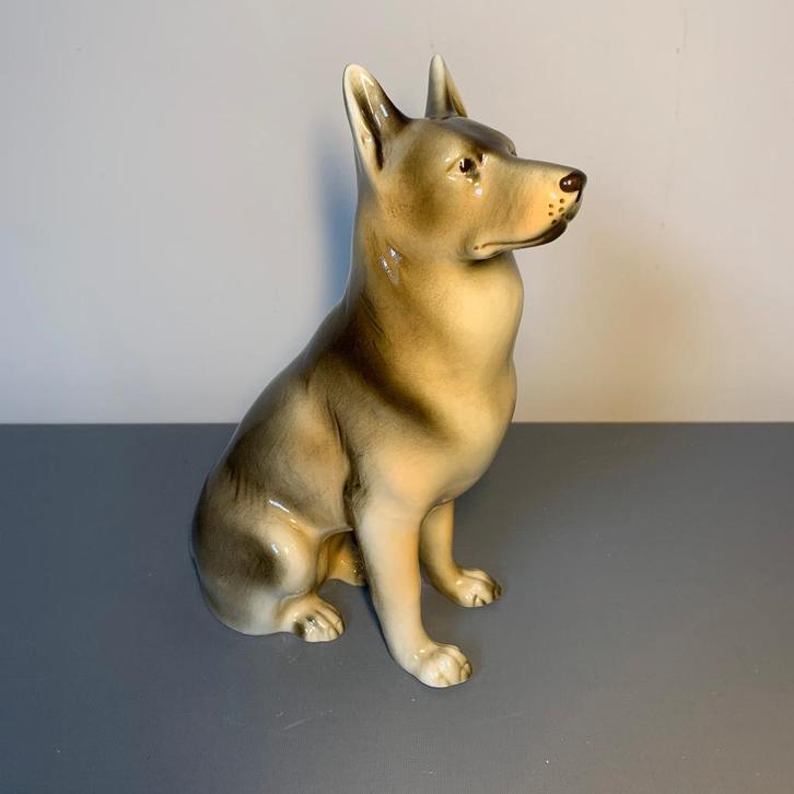 Royal Dux porselein 21cm Duitse Scheper - hond, Antiek en Kunst, Antiek | Porselein, Ophalen of Verzenden