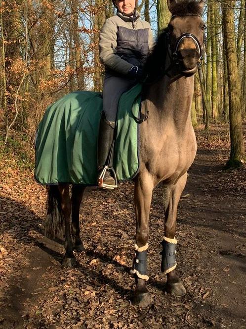 Uitrijdeken kaki, Dieren en Toebehoren, Paarden en Pony's | Dekens en Dekjes, Gebruikt, Deken, Ophalen of Verzenden